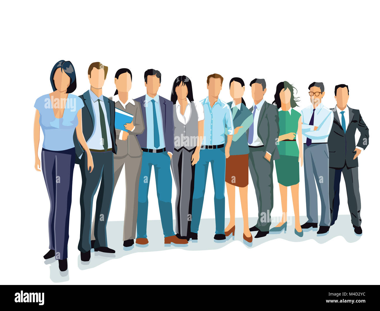 Group of business men and women. Business team and teamwork Stock Photo ...