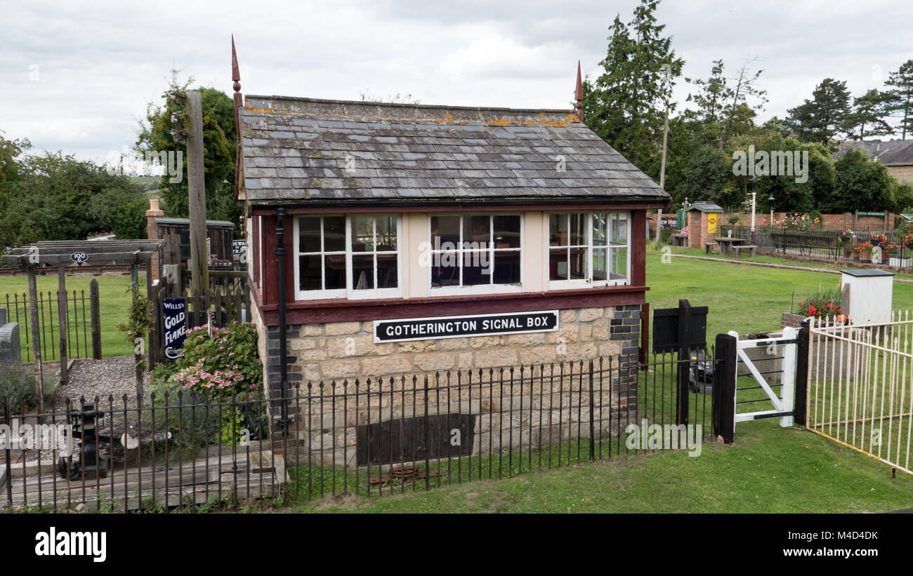 Gotherington Signal Box on the Gloucestershire and Warwickshire