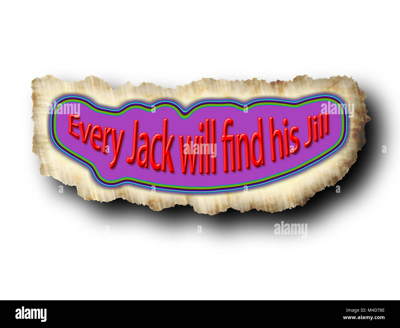 saying Every Jack will find his Jill Stock Photo