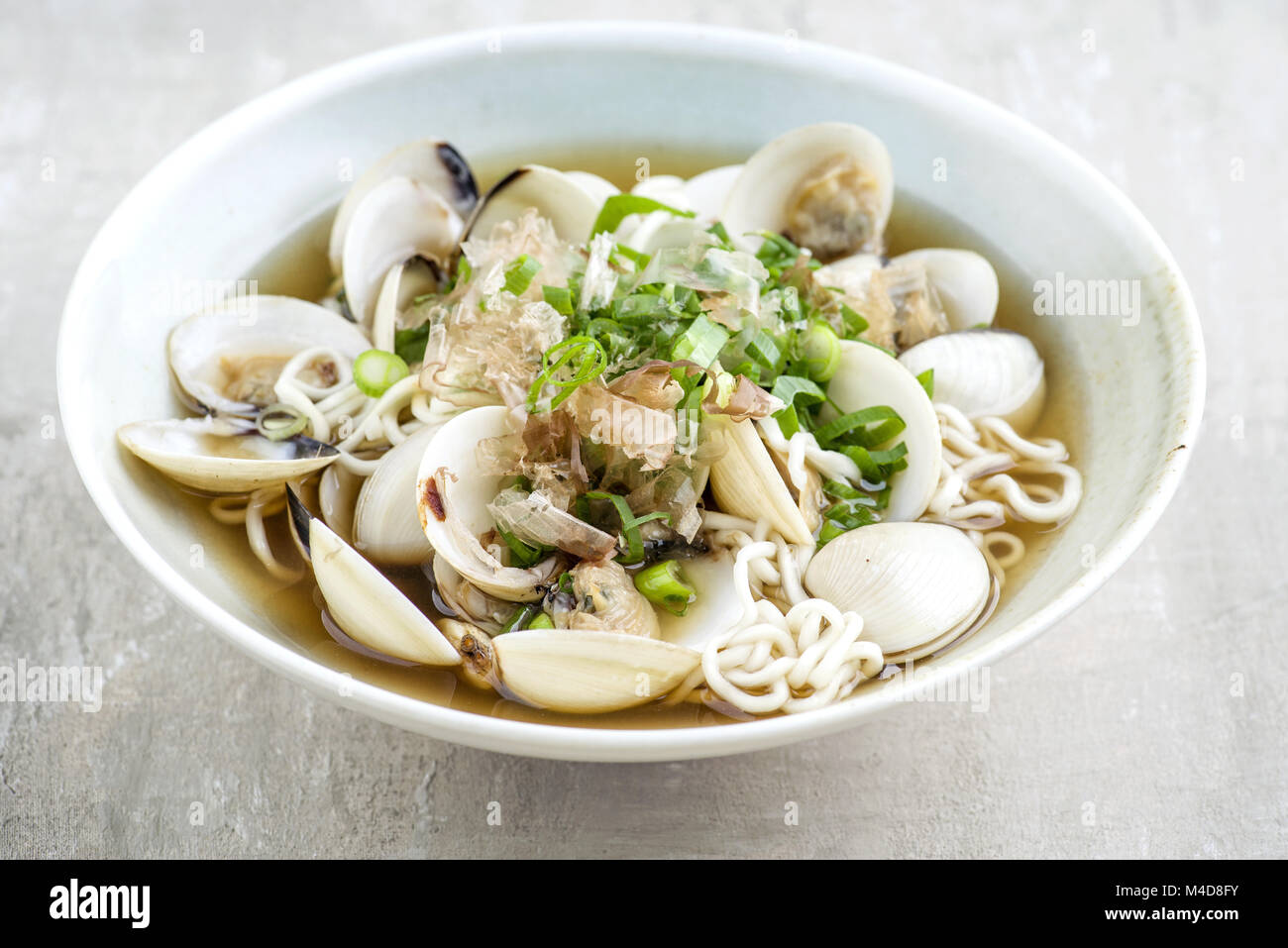 Mussel Ramen Soup in Bowl Stock Photo Alamy