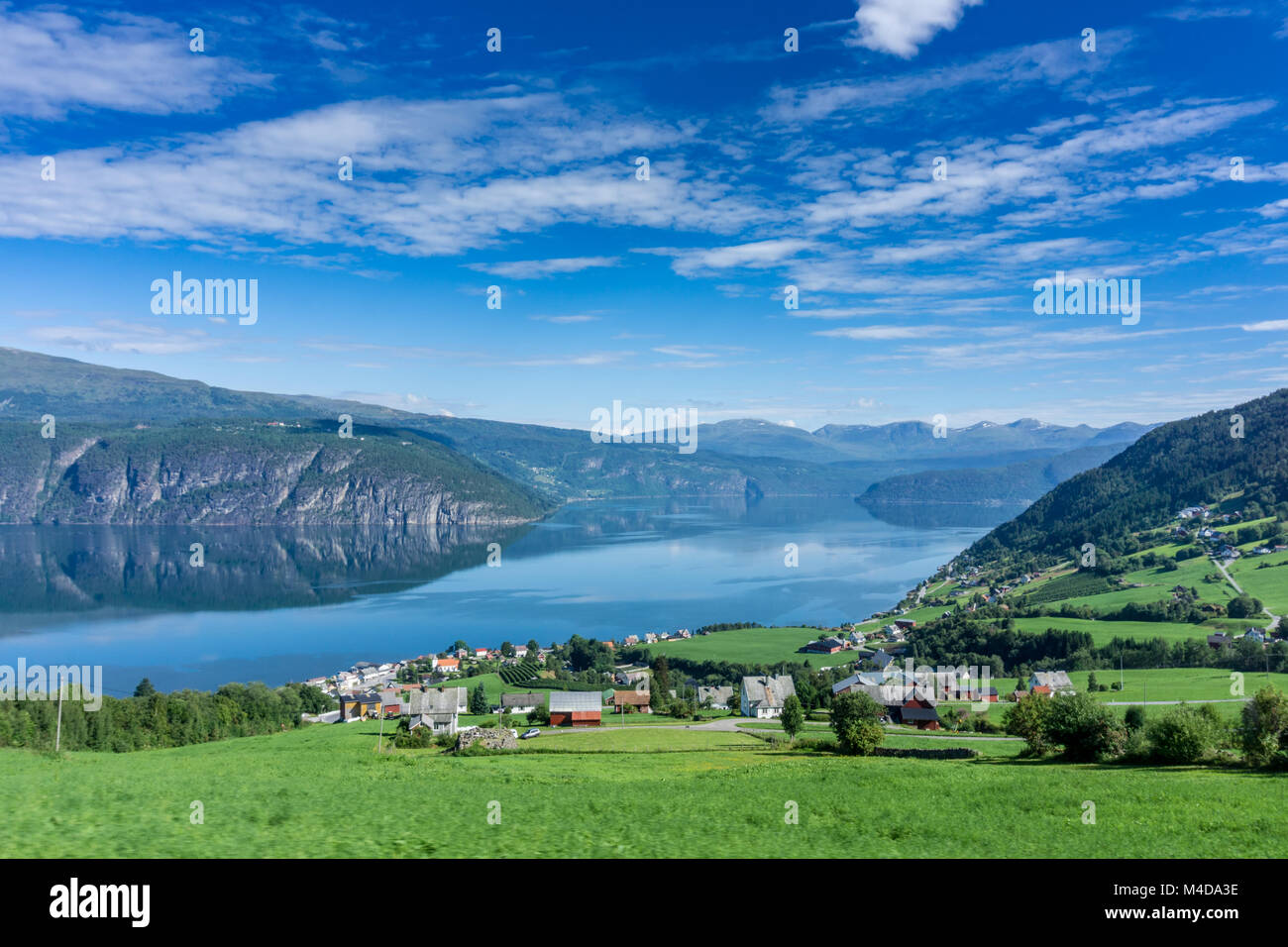 Summer landscape in Norway Stock Photo
