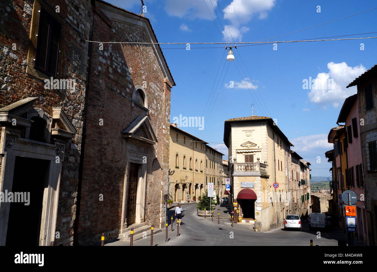 Colle Val d'Elsa, idyllic town in tuscany,italy Stock Photo