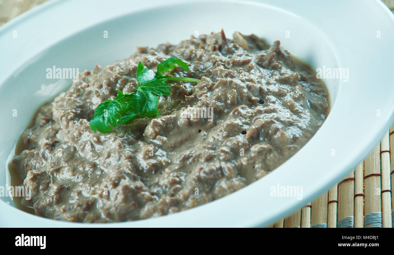 BaconBeef Liver Pate Stock Photo Alamy