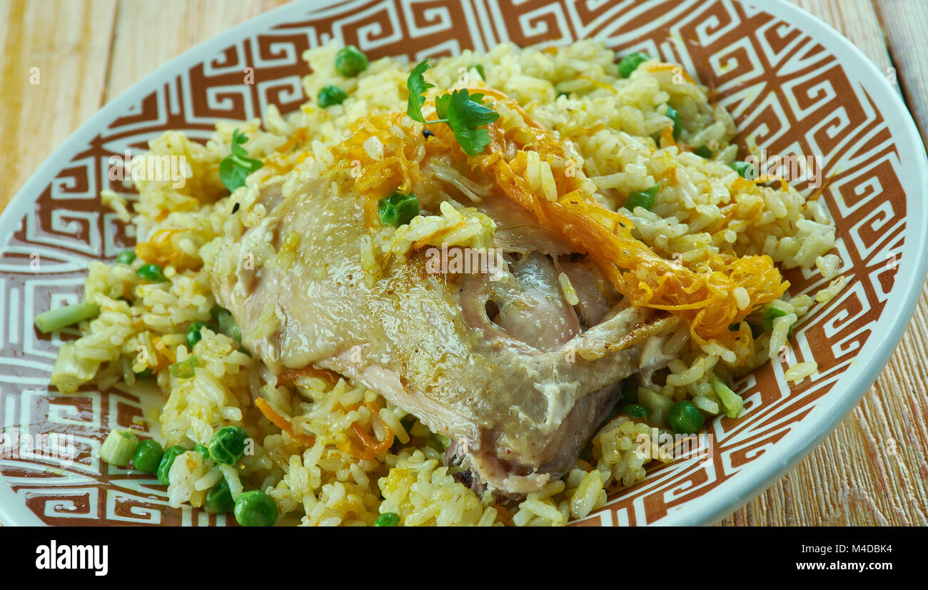 Mughlai Chicken Pulao Stock Photo - Alamy