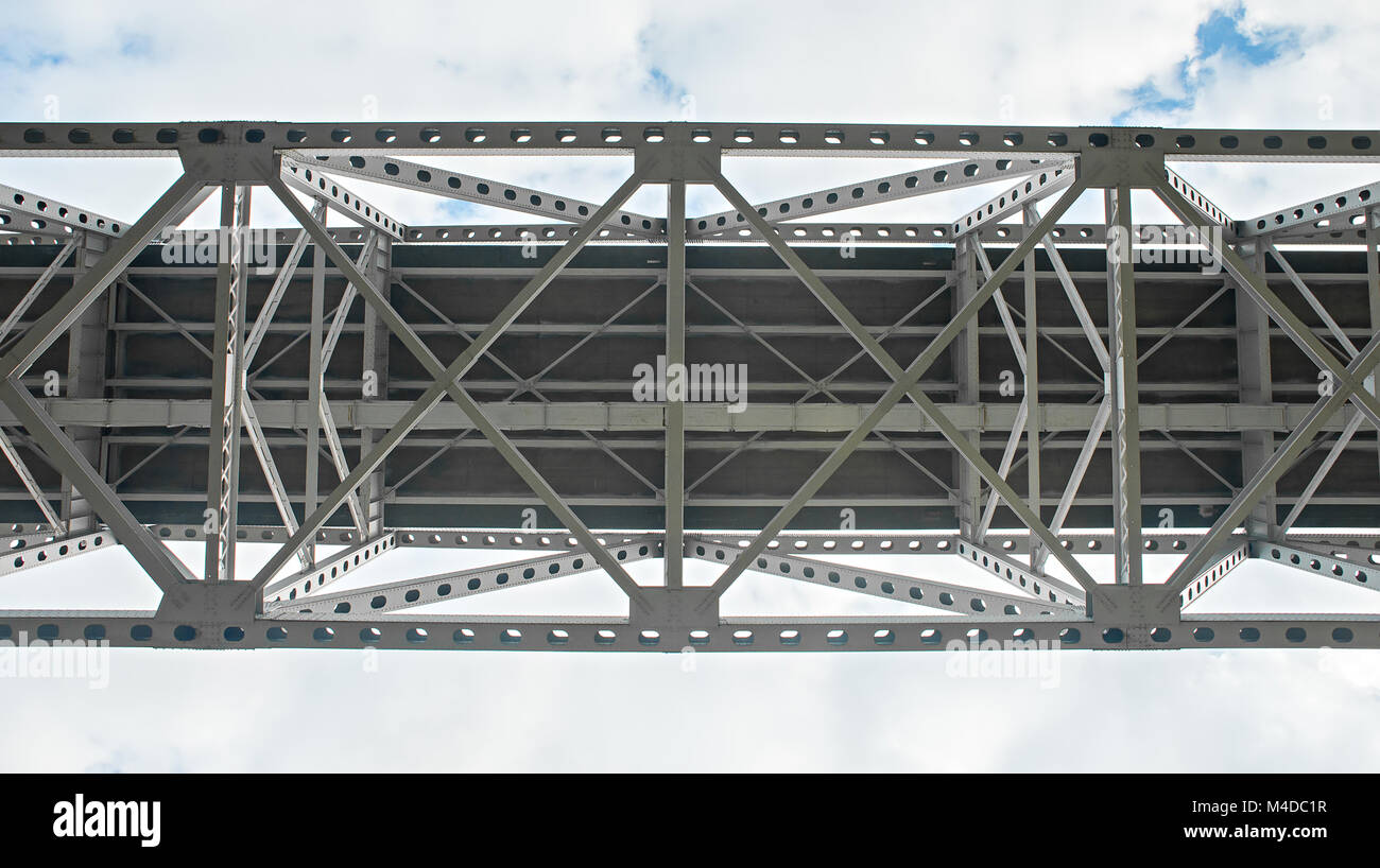 steel engineered highway bridge structure Stock Photo Alamy