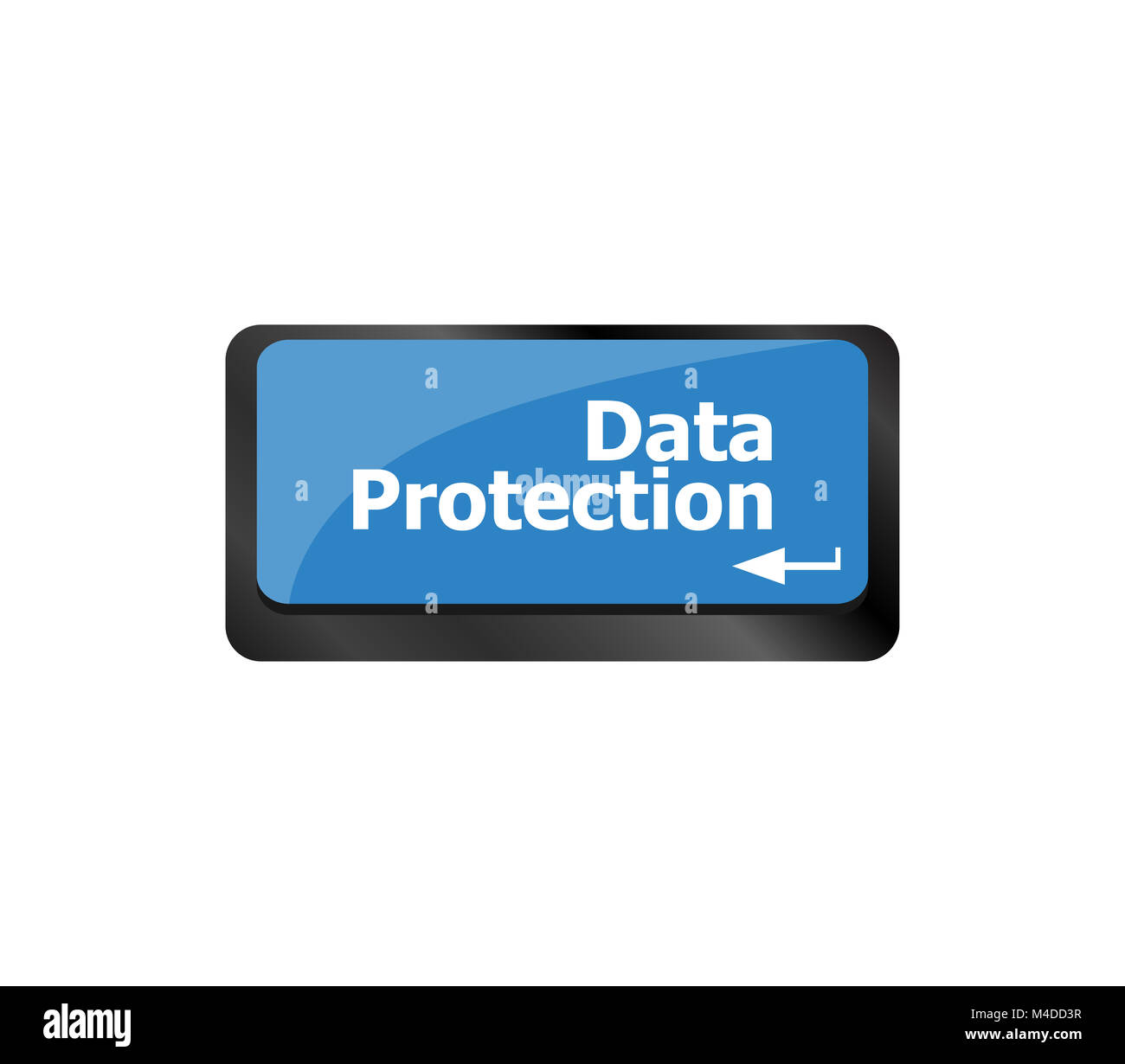data protection button on the keyboard keys Stock Photo