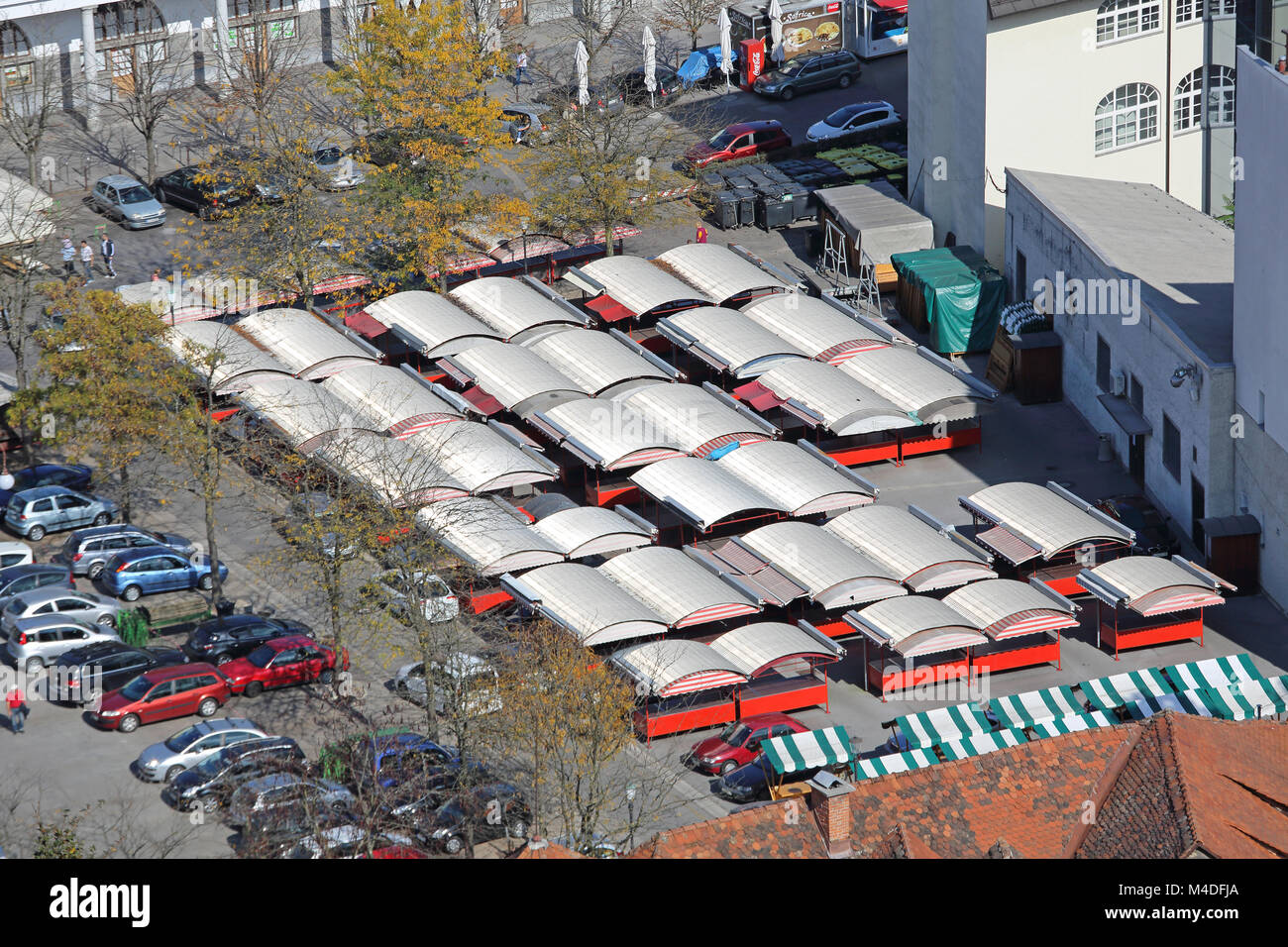 Farmers Market Ljubljana Stock Photo