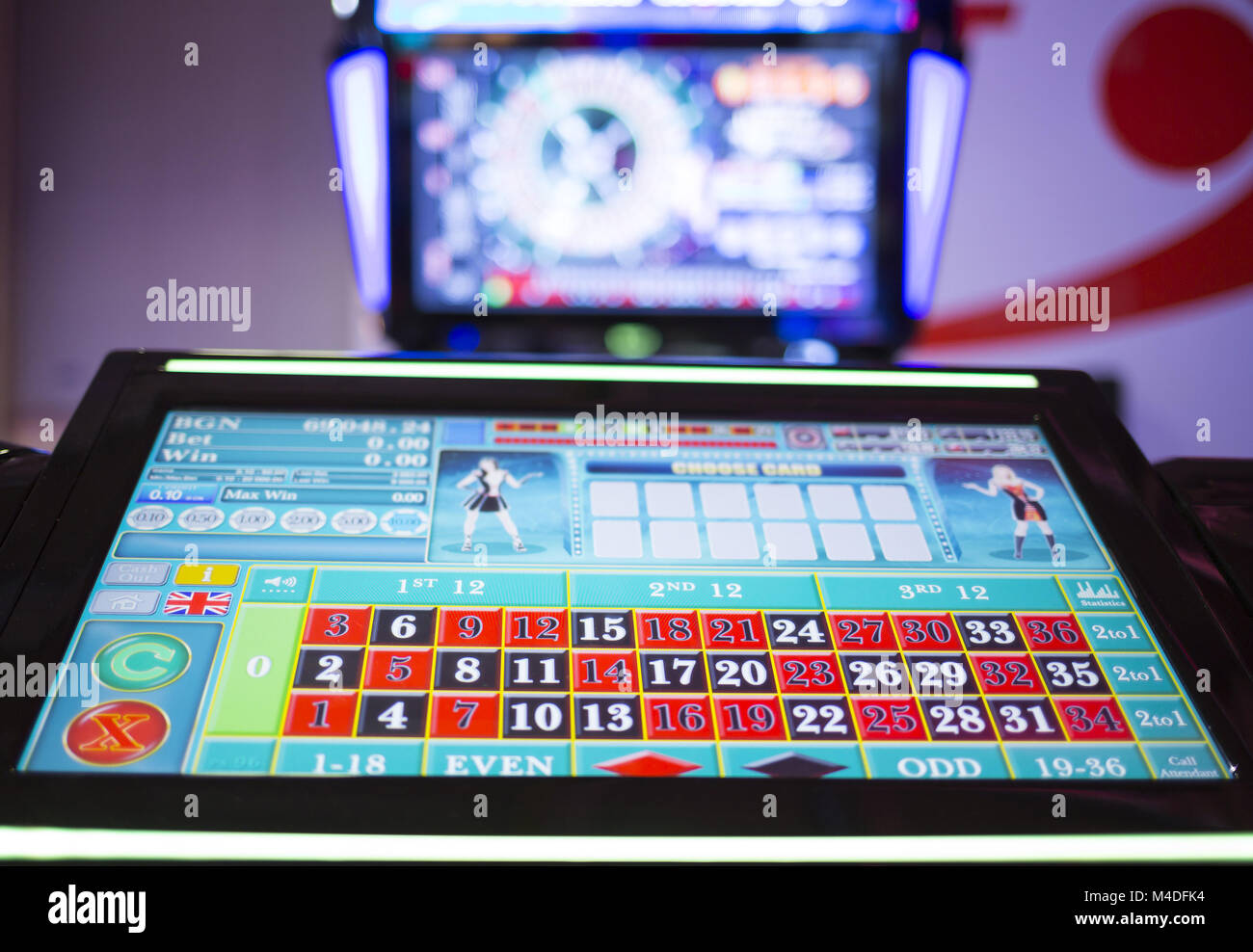 Digital modern roulette table monitor Stock Photo - Alamy