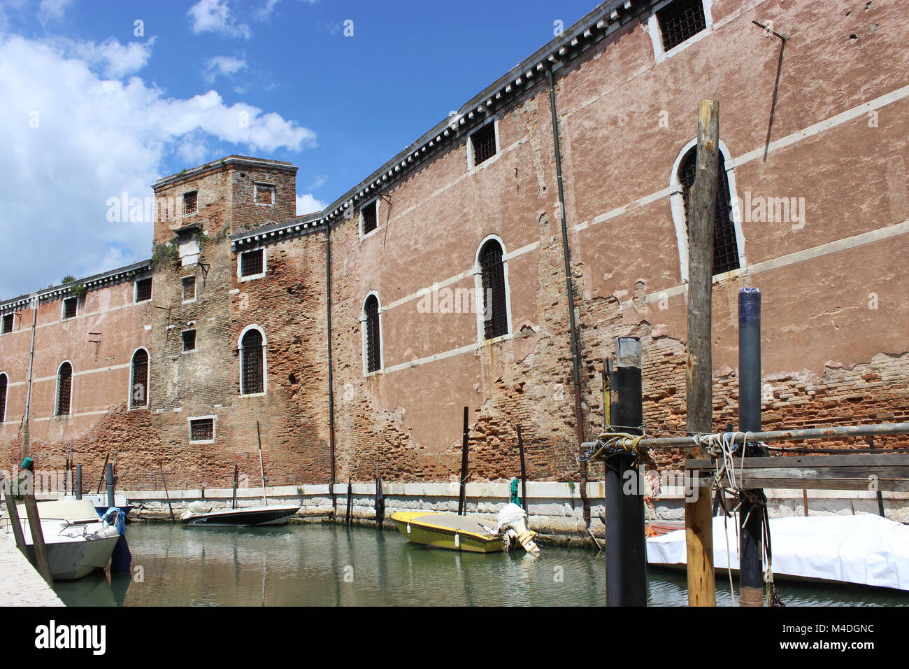 Venice's old walls Stock Photo