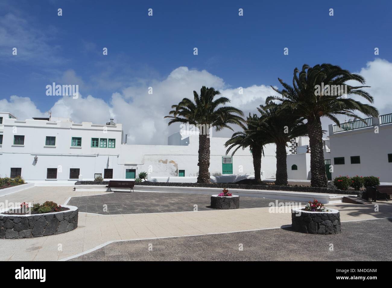 Place in Teguise, Lanzarote Stock Photo