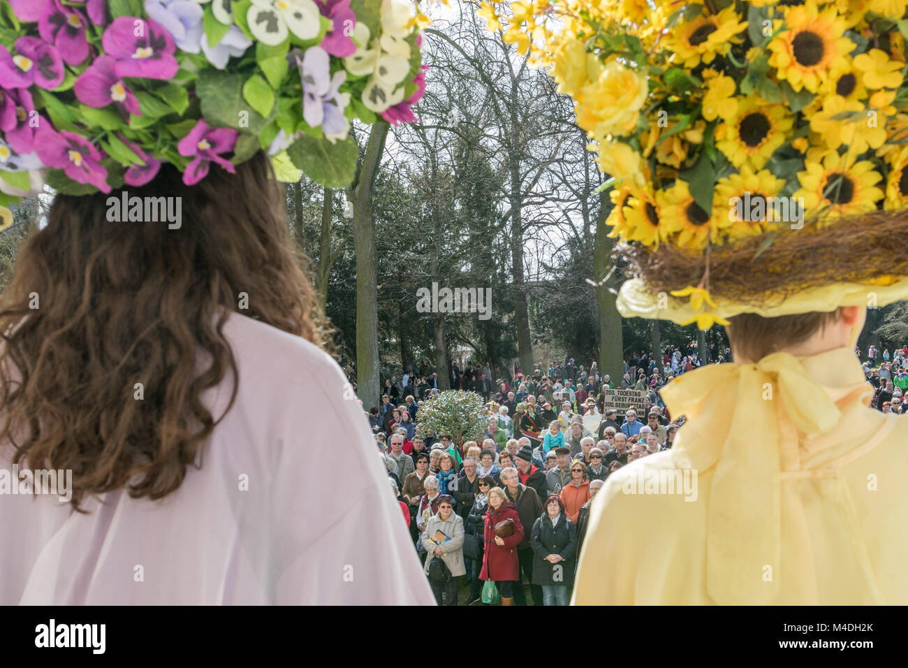 Spring awakening in Wörlitz Stock Photo