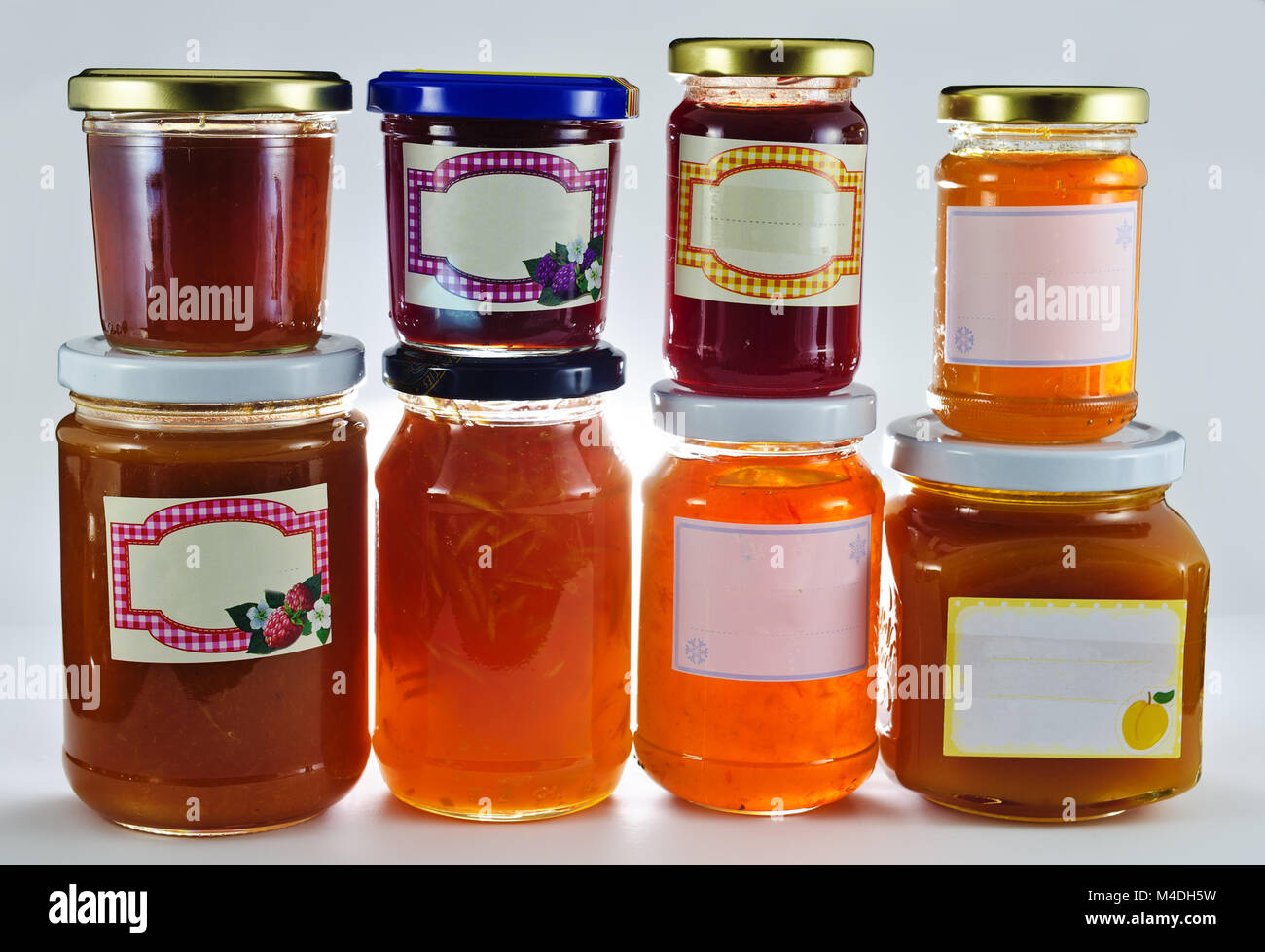 home made jam in jars Stock Photo Alamy
