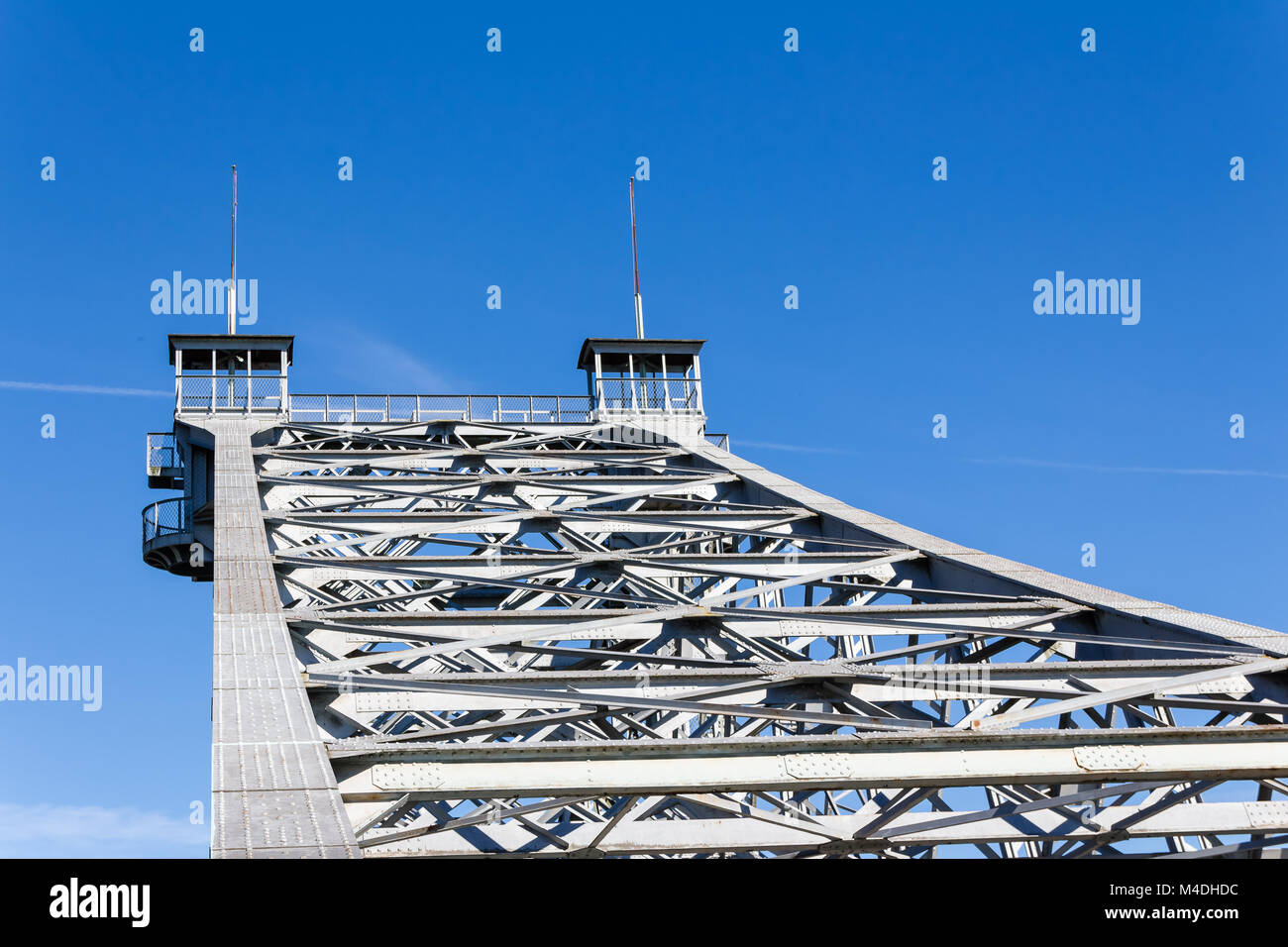 Blue Wonder Bridge Stock Photo