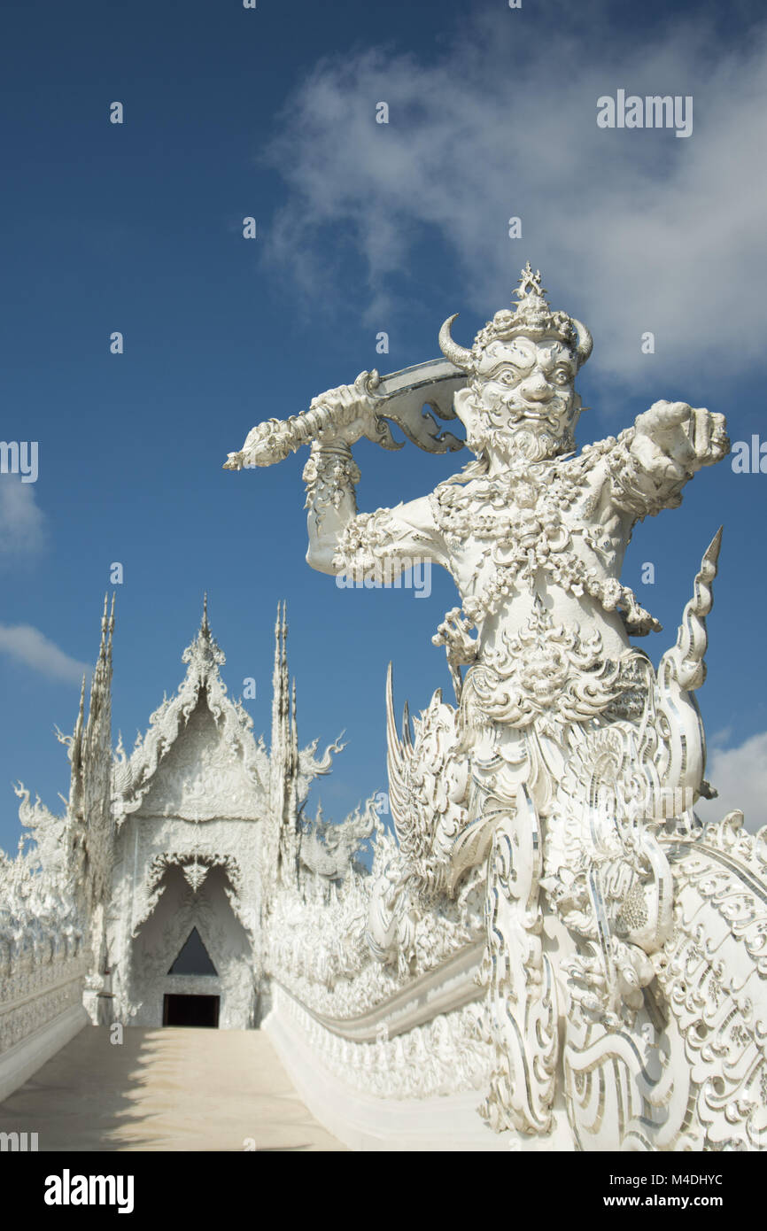 THAILAND CHIANG RAI WAT RONG KHUN WHITE TEMPLE Stock Photo - Alamy