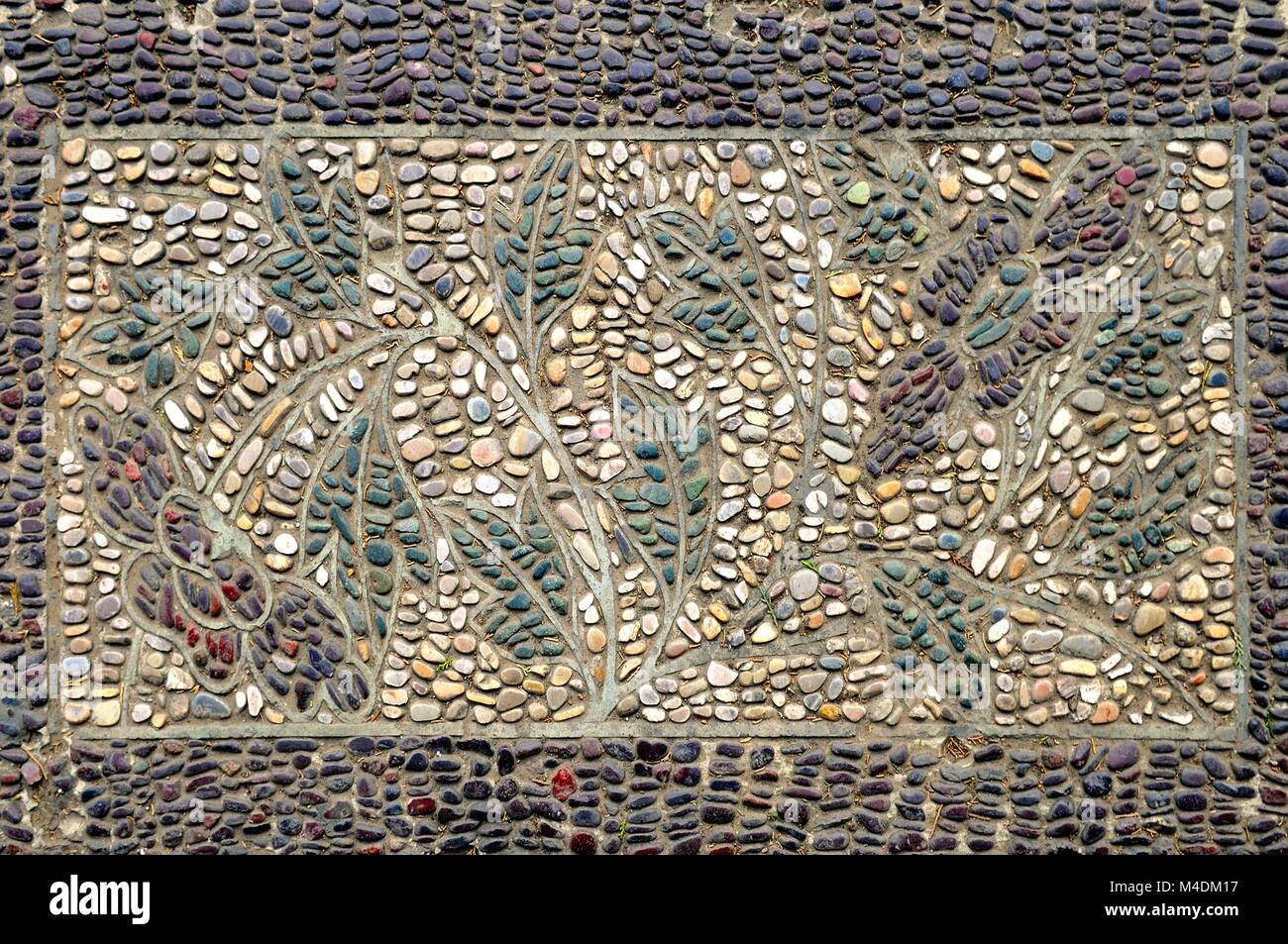 Pebble mosaic in the Forbidden City in Beijing China Stock Photo Alamy