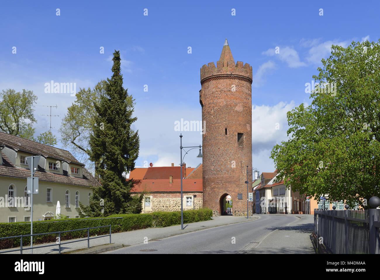Luckauer gate tower Stock Photo