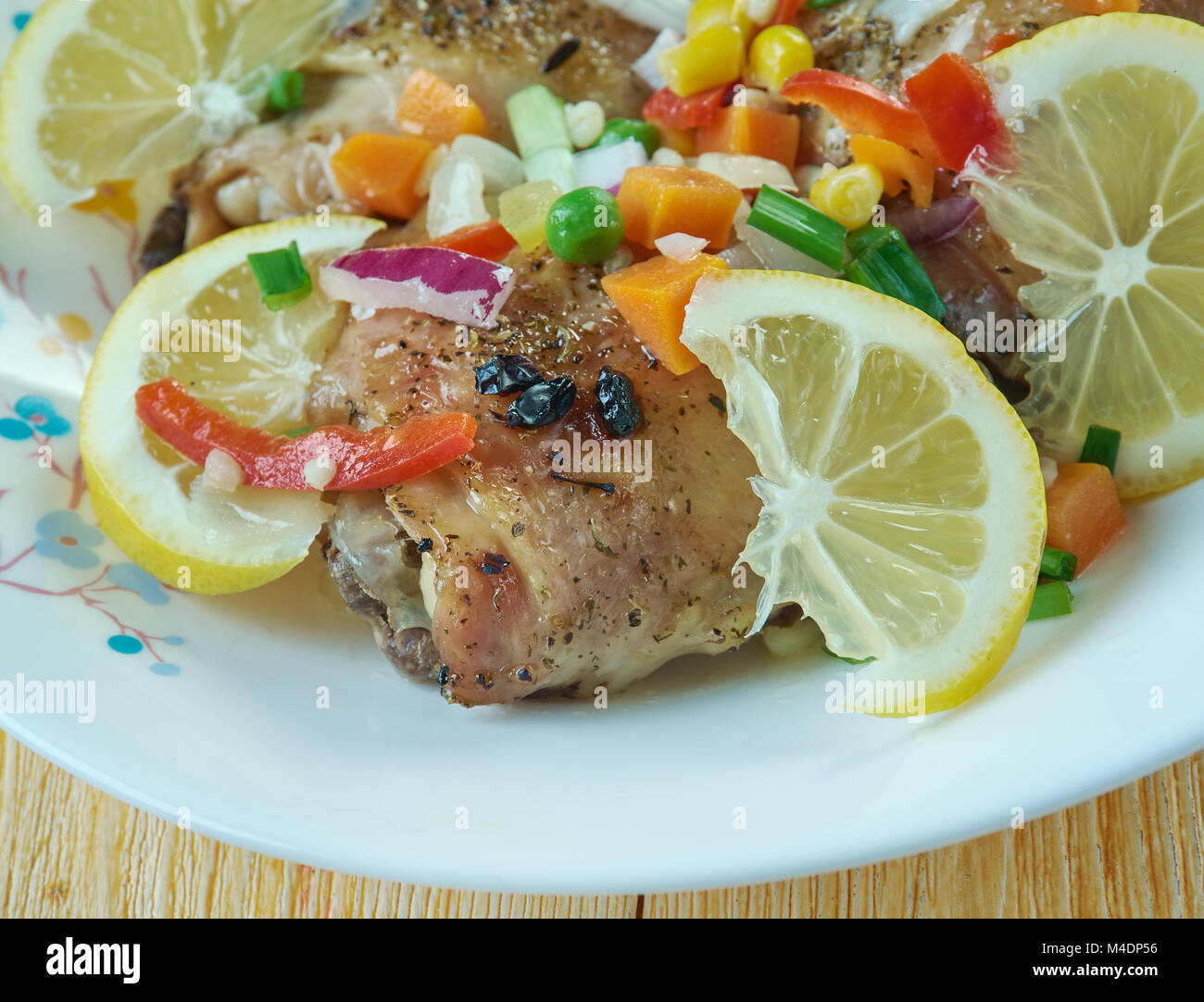 SlowCooker Marrakech Chicken Stew Stock Photo Alamy