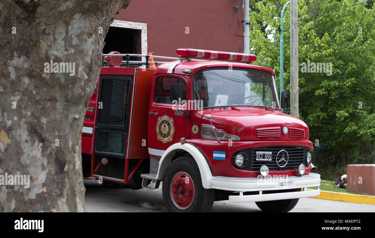 fire truck in buenos aires Stock Photo