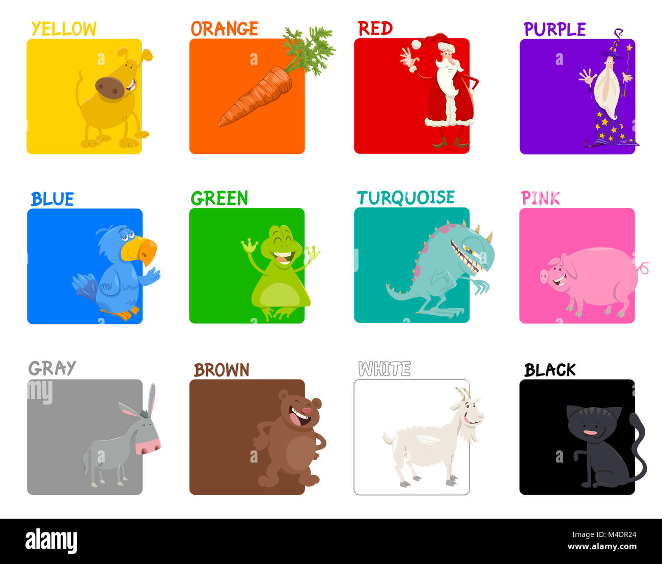 basic colors educational set Stock Photo - Alamy