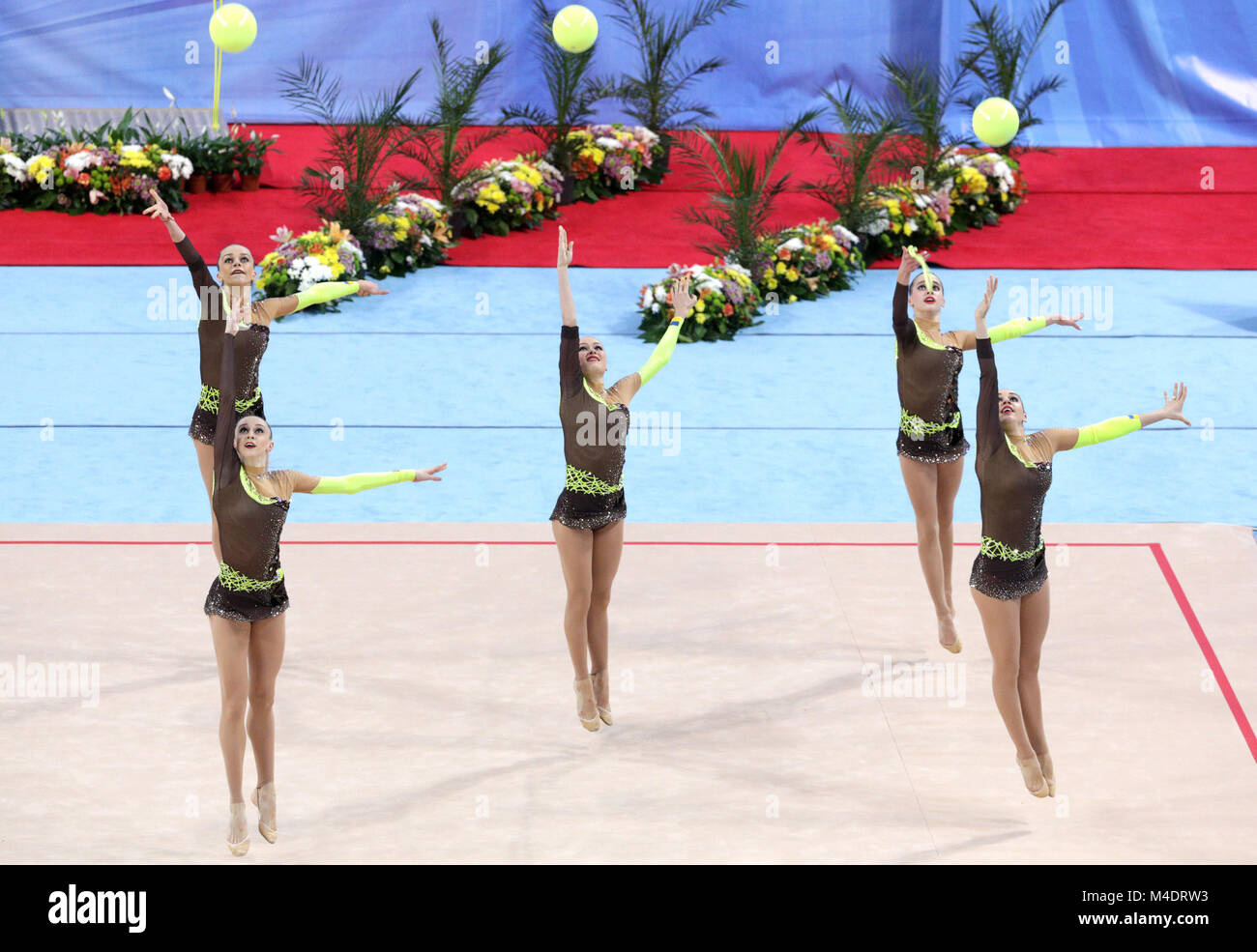 Team Ukraine Rhythmic Gymnastics Stock Photo Alamy
