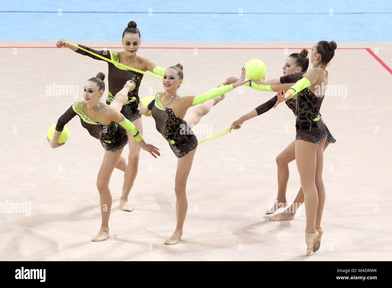 Team Ukraine Rhythmic Gymnastics Stock Photo Alamy