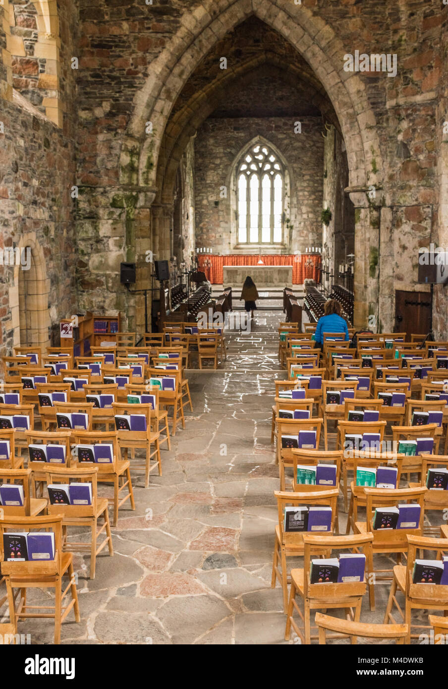 Chapel of Iona Abbey Stock Photo