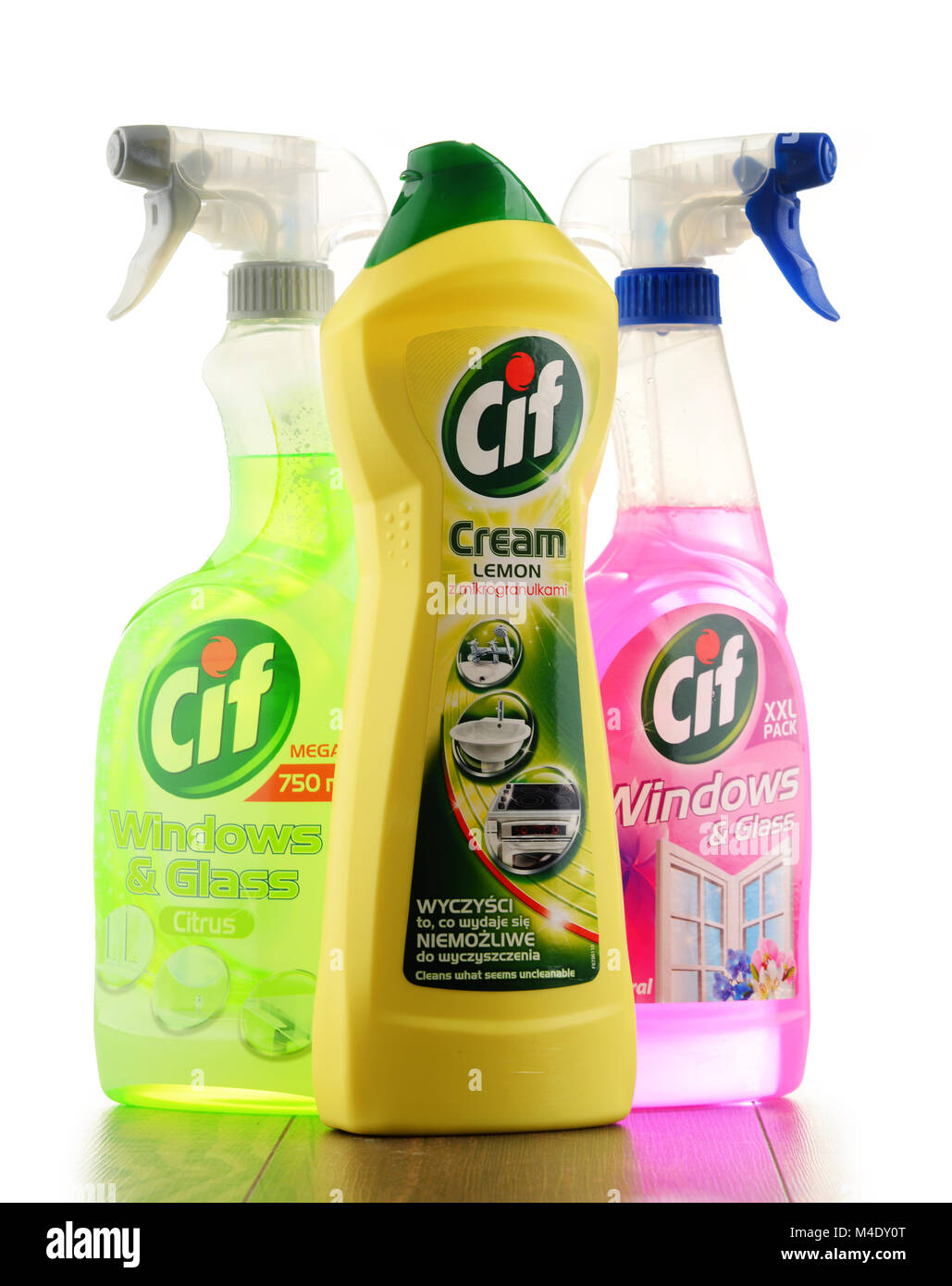 Cif Brand Of Household Cleaning Products Manufactured By Unilever Stock Photo Alamy
