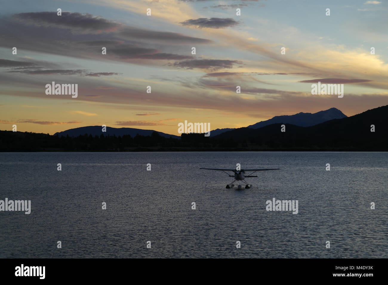 Seaplane on Lake Te Anau Stock Photo Alamy