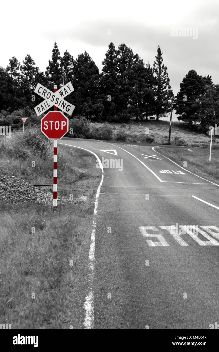 Traffic Sign At Railway Crossing High Resolution Stock Photography And Images Alamy Traffic Sign At Railway Crossing High Resolution Stock Photography And Images Alamy