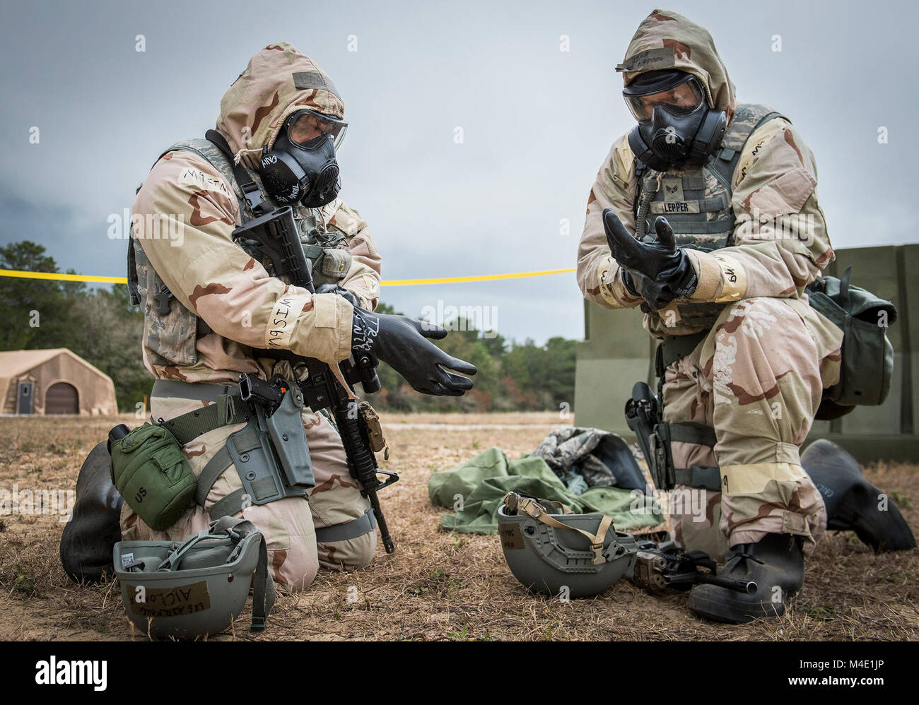 Airman 1st Class Jairo Loaiza and Senior Airman Joshua Lepper, 96th