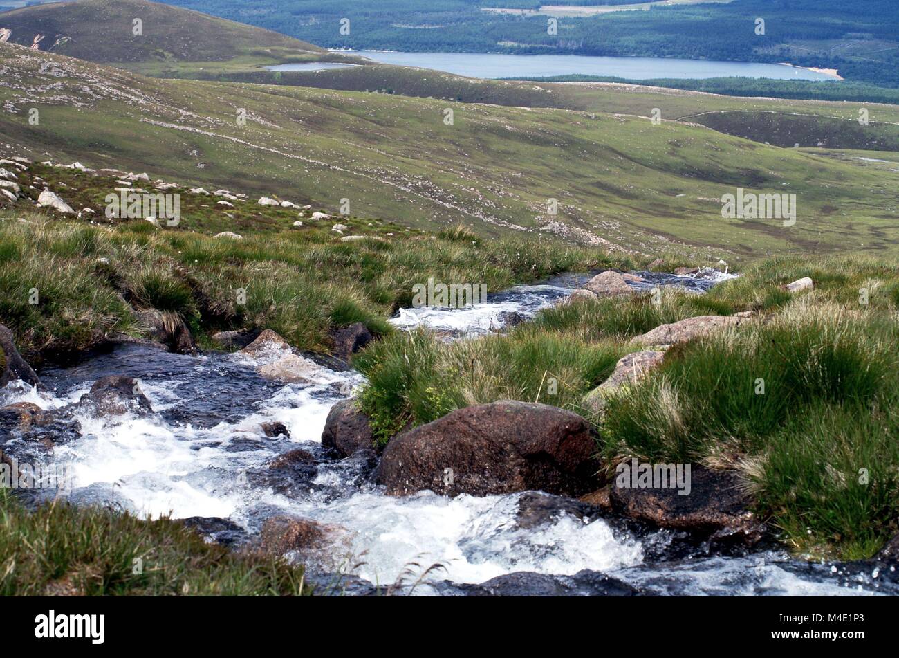 Landscape shot of scottish highlands Stock Photo