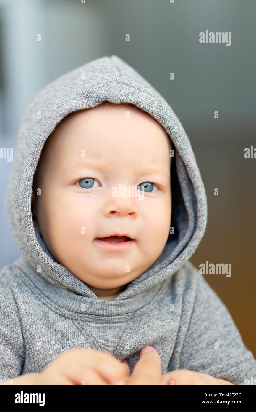 Baby boy with blue eyes Stock Photo Alamy