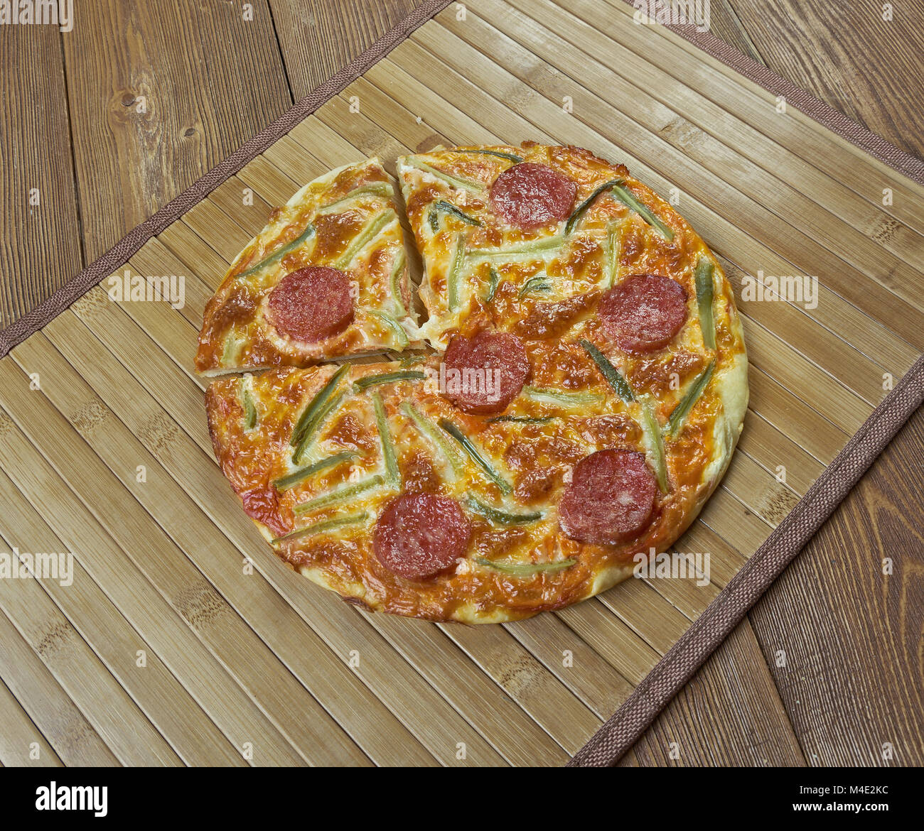 pepperoni pizza Stock Photo