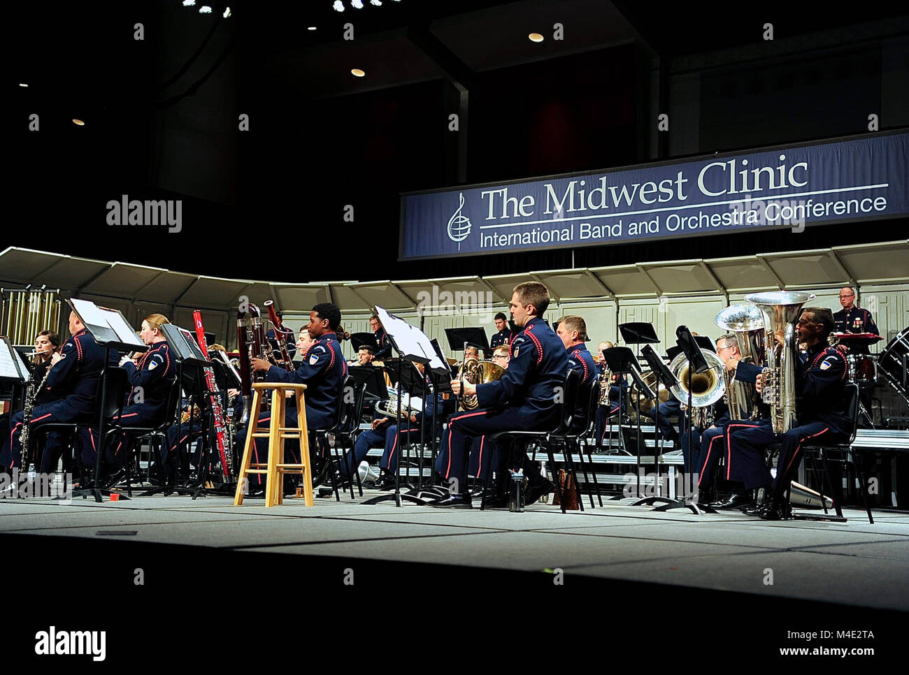 The Coast Guard Band performs one of two concerts at McCormick Place in
