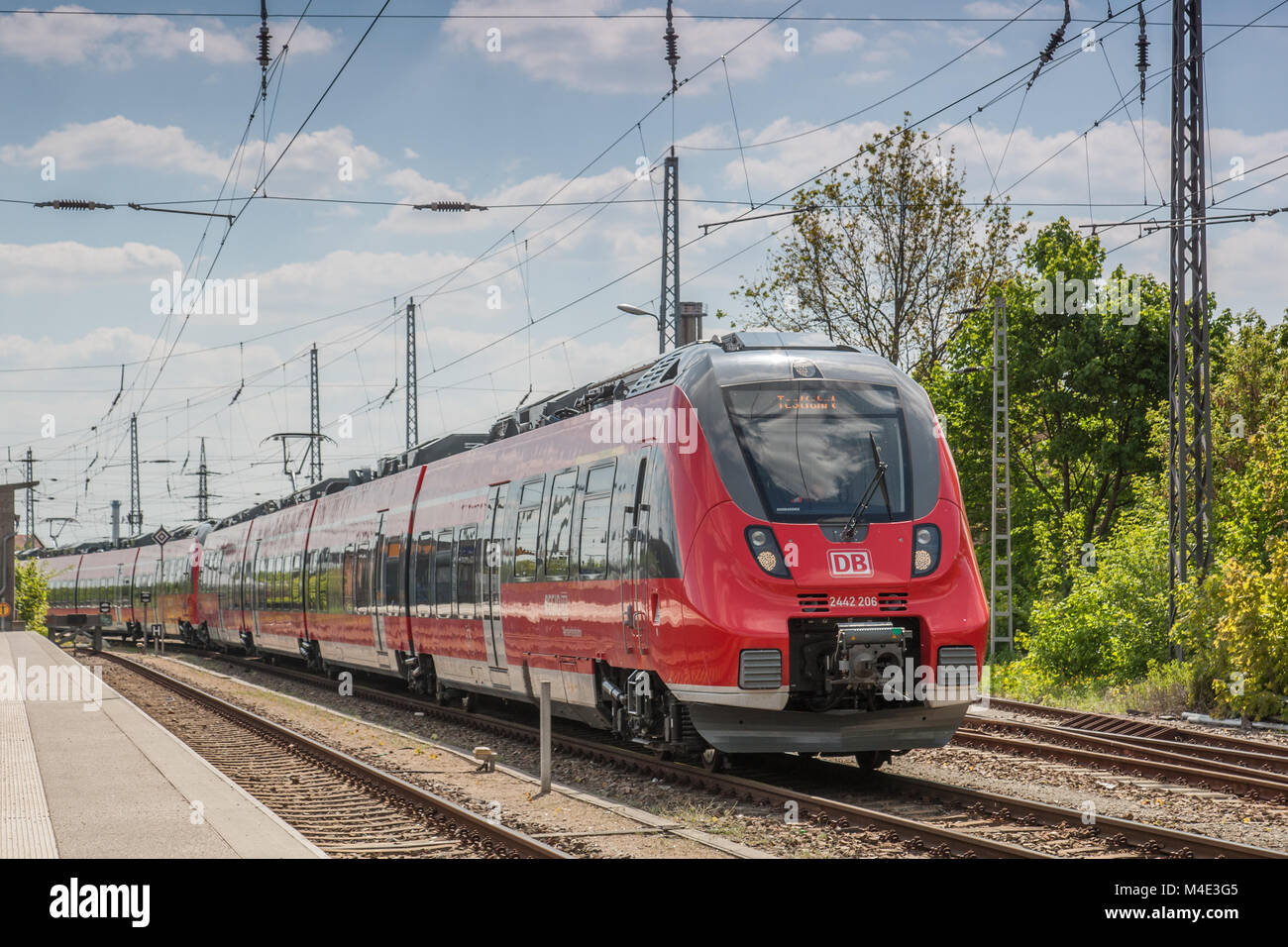 Energy Efficient Vehicles at Deutsche Bahn - Bombardier Talent 2 Stock Photo