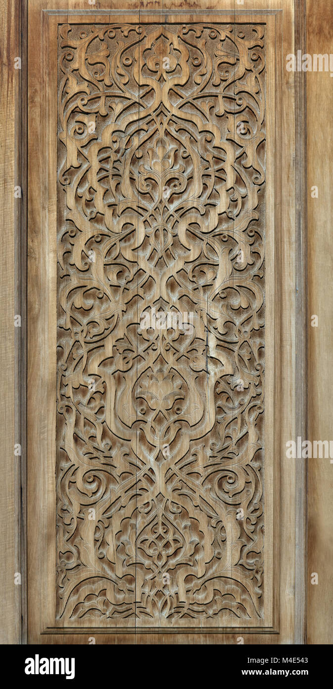 Traditional Wood Carving Uzbekistan Stock Photo 174873667 Alamy