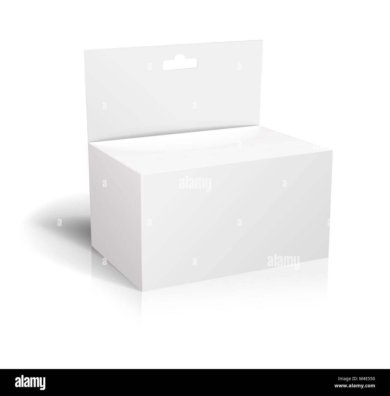 White Box Template Stock Photo Alamy