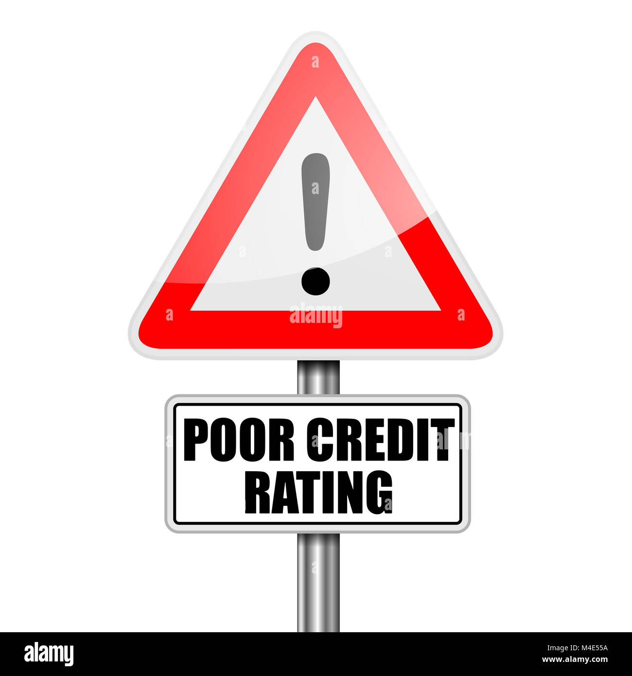 Poor Credit Rating Stock Photo