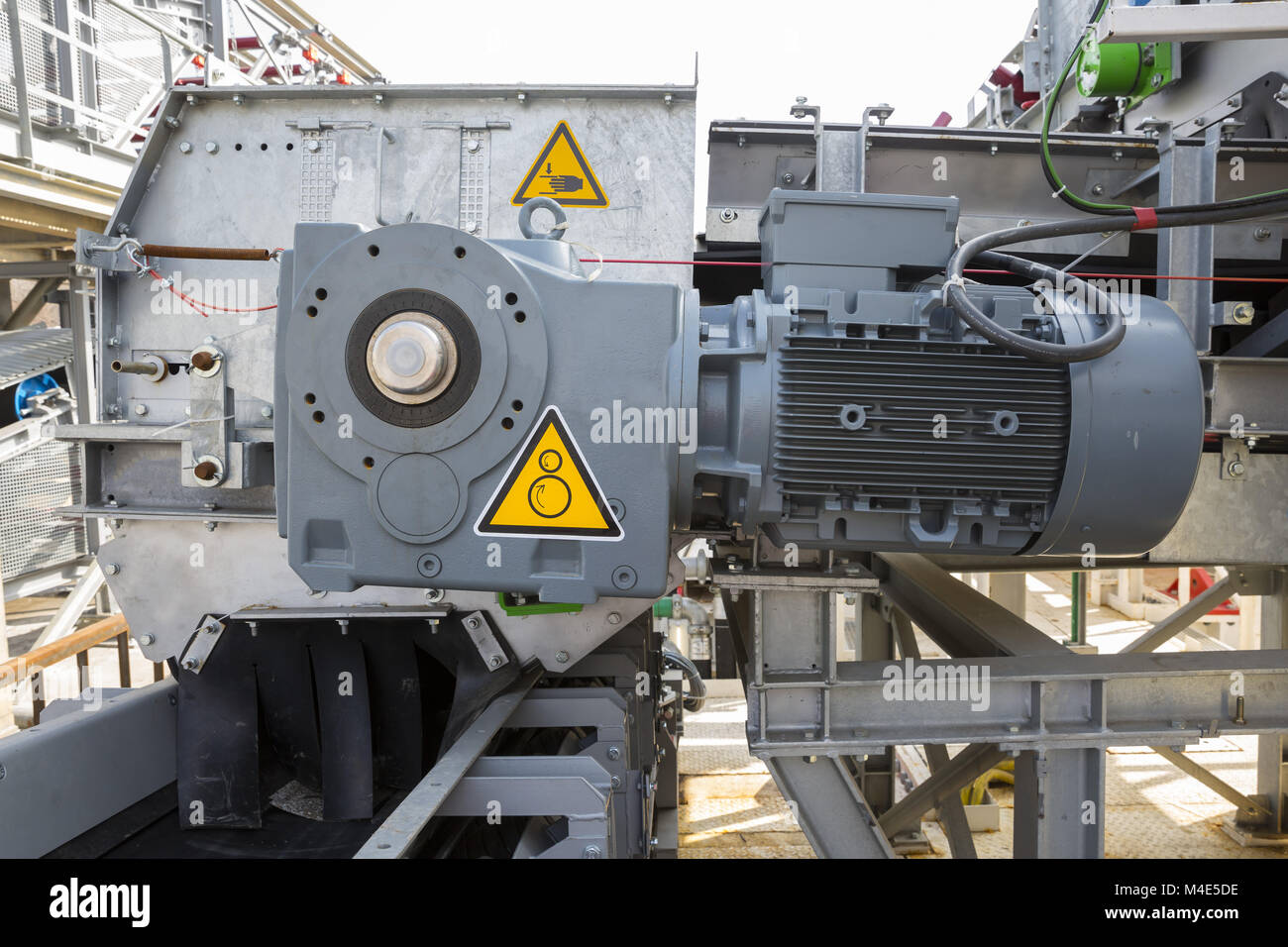 Powerful electrical motor Stock Photo Alamy