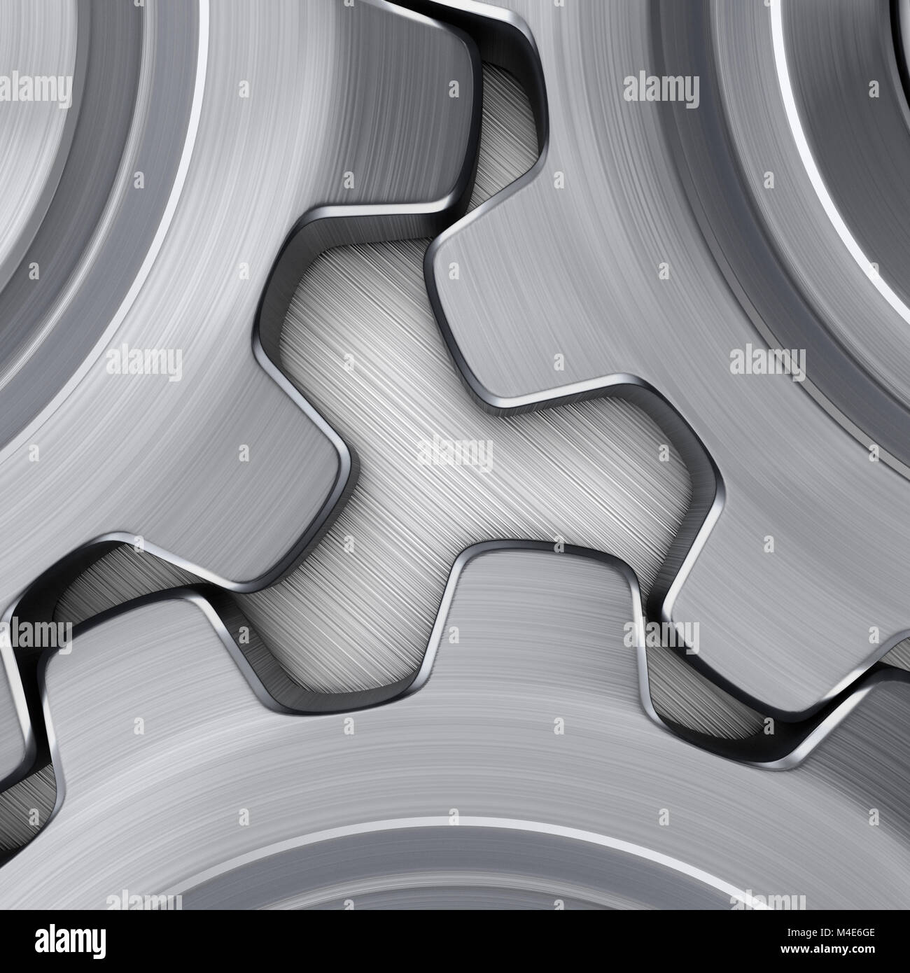 Gear Rendered Using Quads 3d rendering gears Stock Photo - Alamy