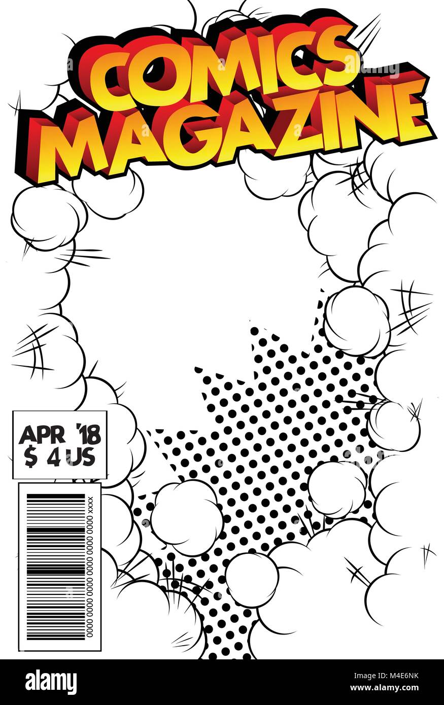 Comic Book Covers Template from c8.alamy.com