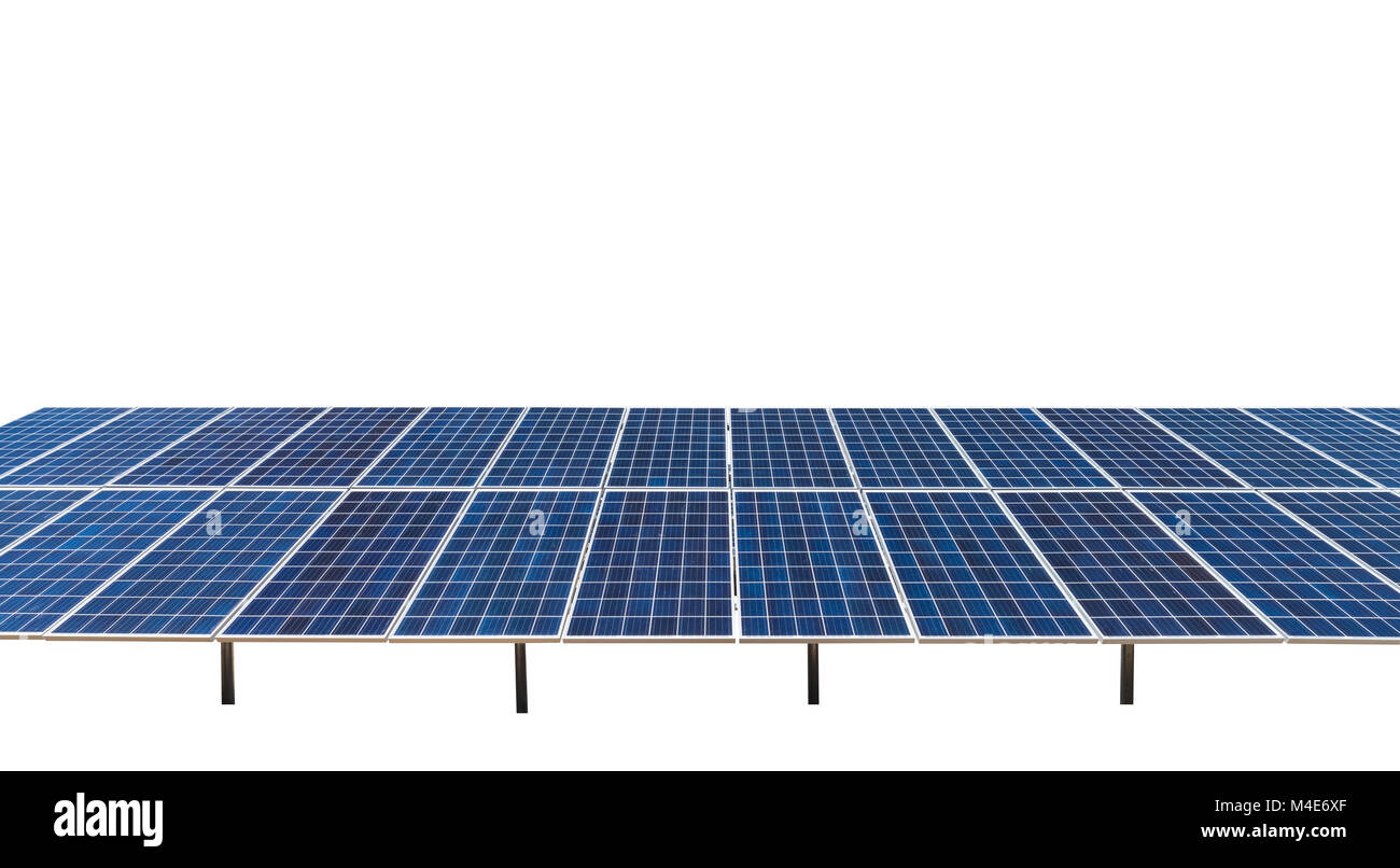 solar panel isolated Stock Photo