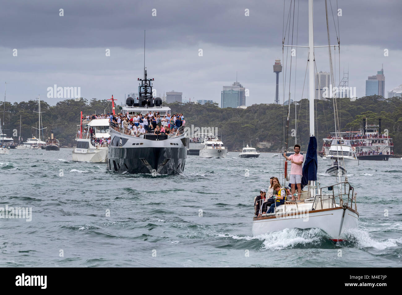 Sydney to Hobart Yacht Race, Australia, Tuesday, December 26, 2017.Photo: David Rowland / One-Image.com Stock Photo