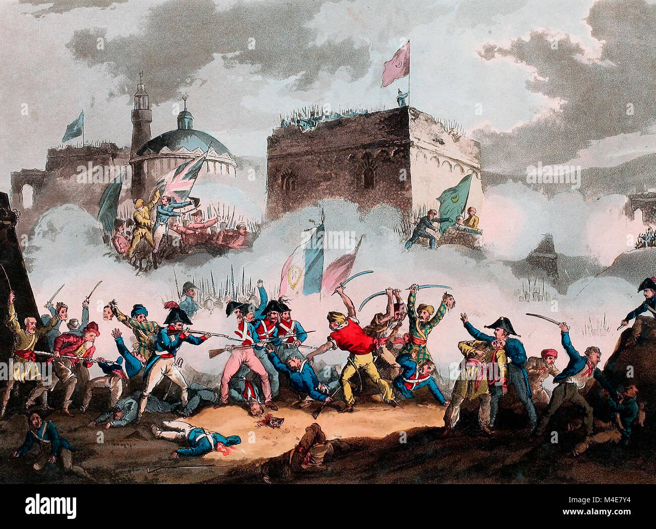 Defence of the Breach at St. Jean D'Acre, May 8, 1799 Stock Photo