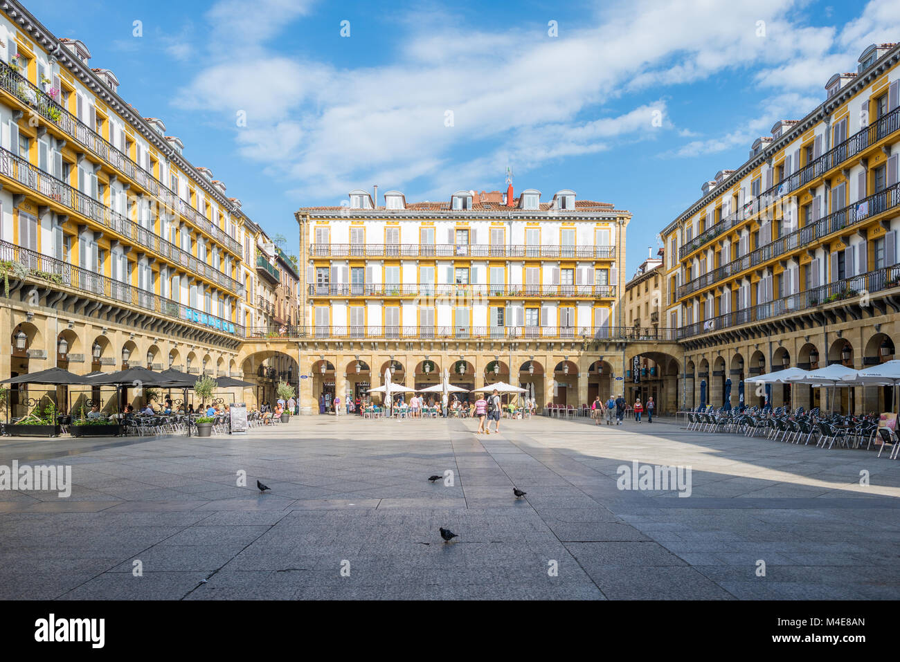 The Constitution square in Donostia San Sebastian Stock Photo