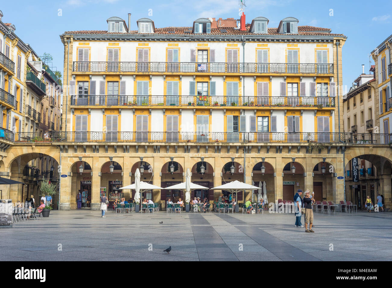 The Constitution square in Donostia San Sebastian Stock Photo