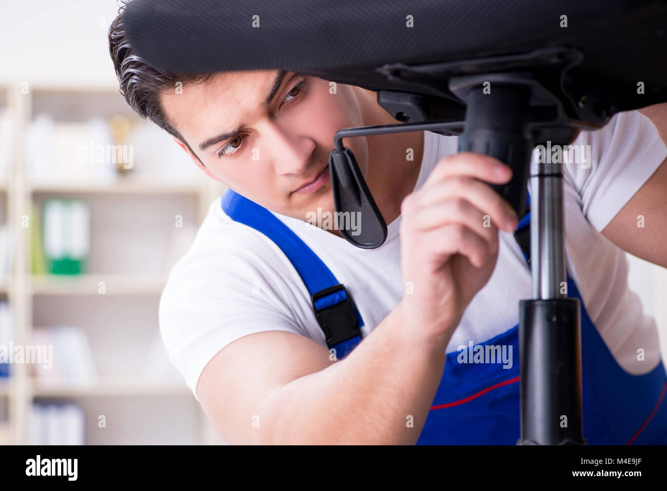Furniture repair and assembly concept Stock Photo Alamy