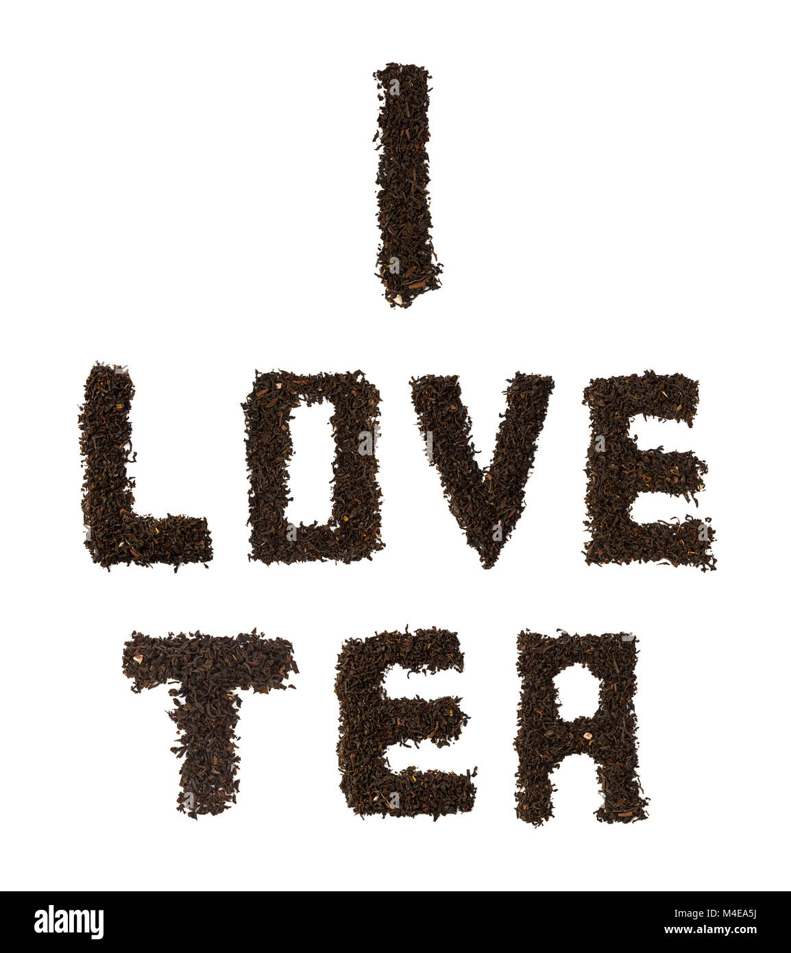 Words made of tea Stock Photo Alamy