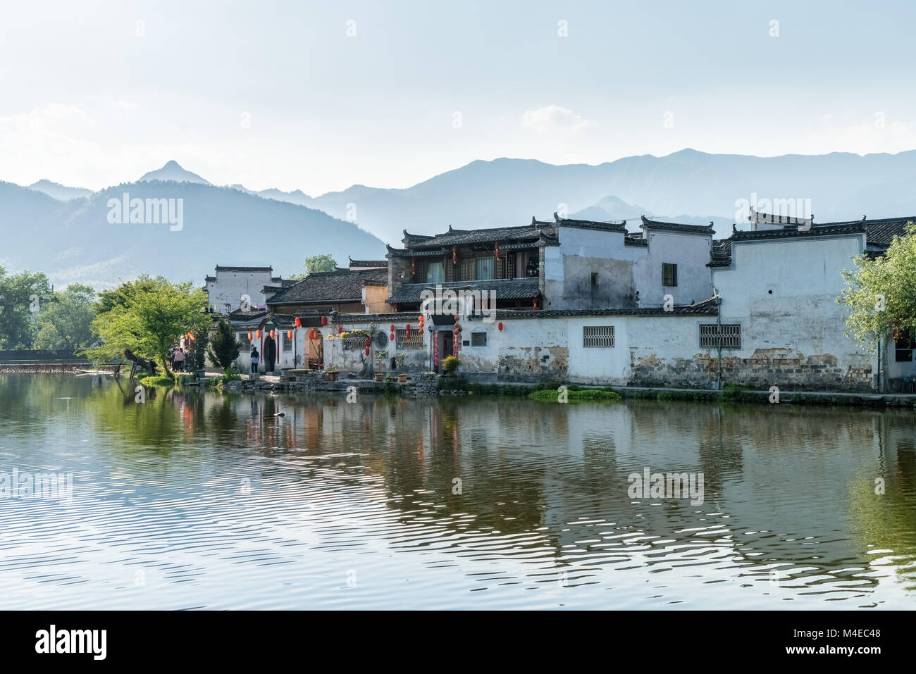 china ancient villages landscape Stock Photo