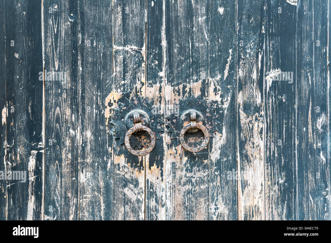 aged wooden door Stock Photo